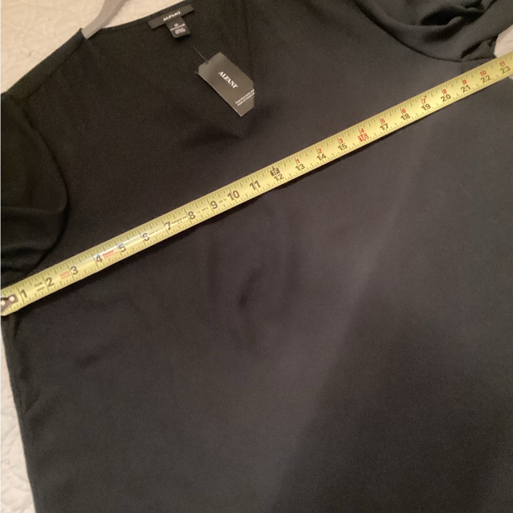 Alfani Flowy Top with Bell Sleeves Black (16) - Picture 4 of 14